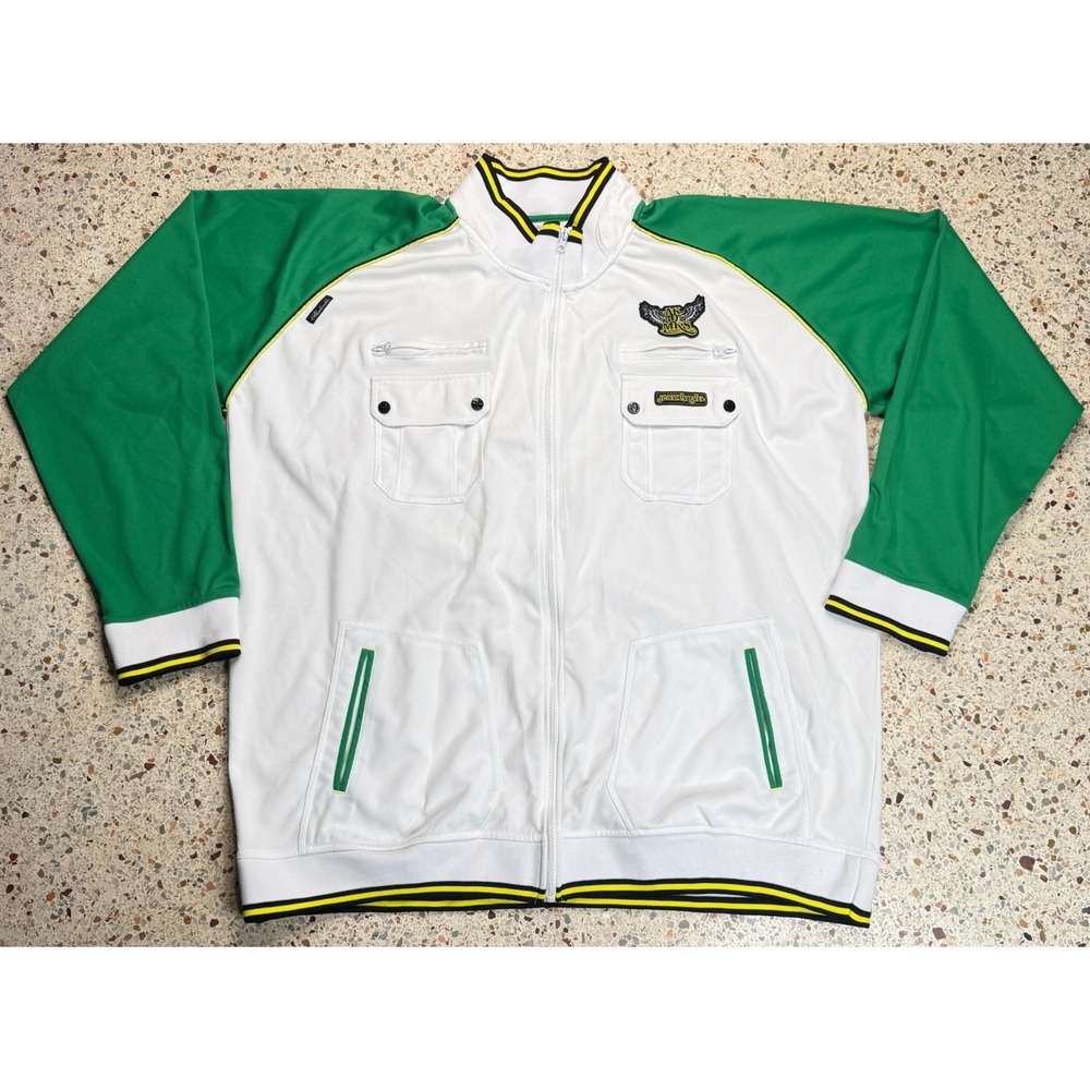 AKDMKS Jeanius Level Men's Full Zip Multi Pocket Track Jacket‎ Size 4XL